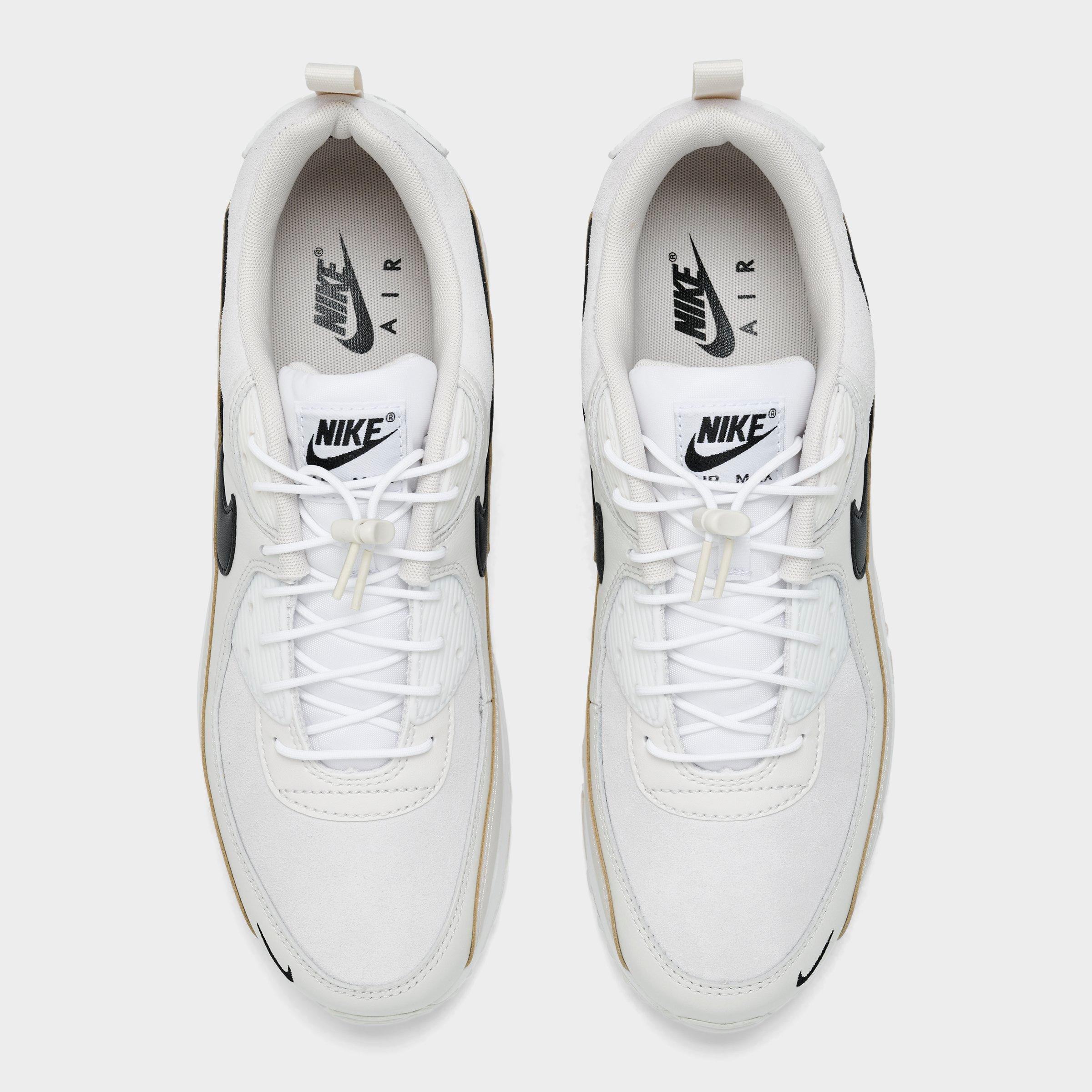Men's Nithtke Air Max 90 Casual Shoes - Part 3 - White/Light Orewood Brown/Phantom/Black - Top view