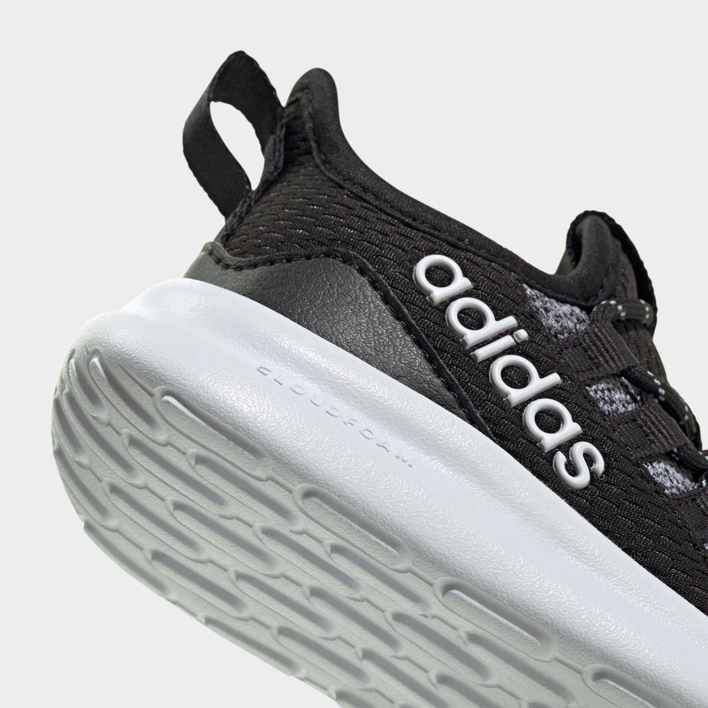 Kids' Toddler adidas Lite Racer Adapt 8.0 Stretch Lace Casual Shoes - Core Black/Footwear White - Detail shot
