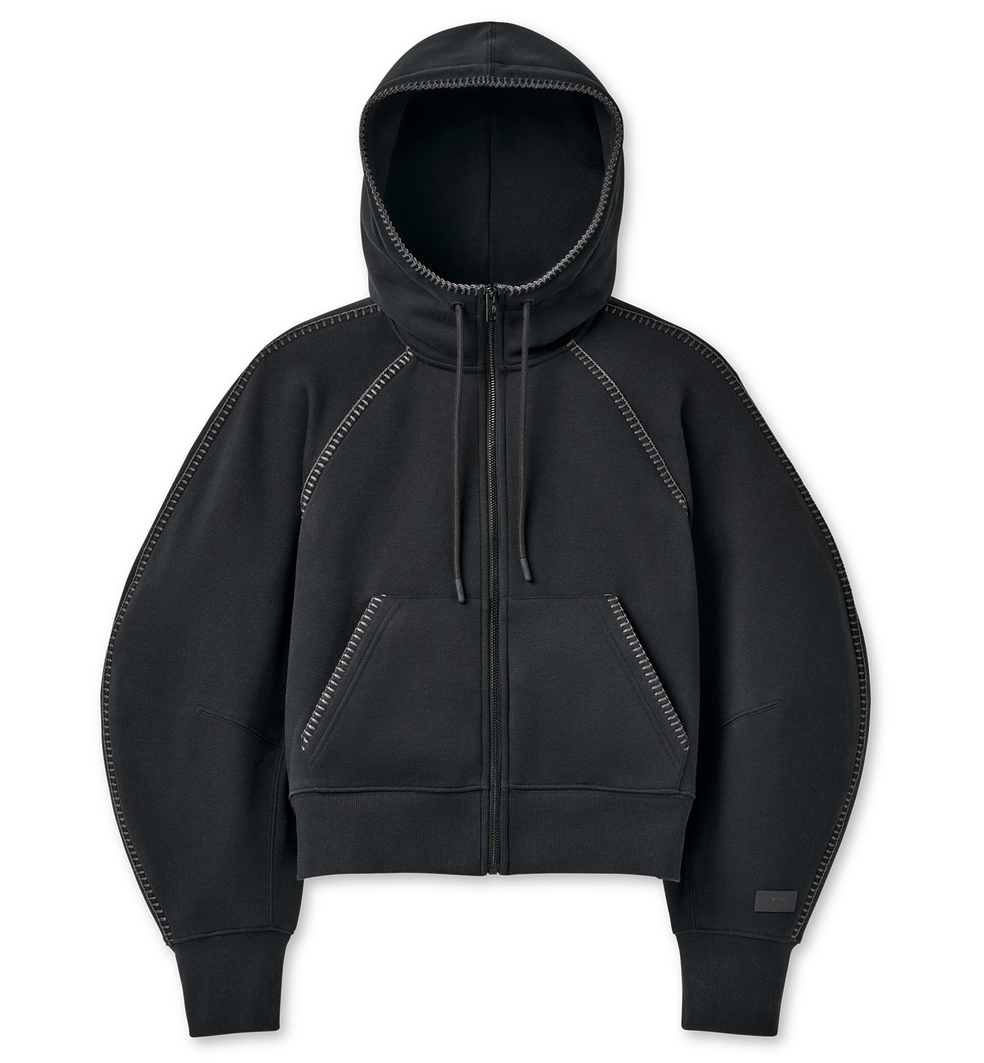 UGG Women's Classic Long-Sleeve Full-Zip Hoodie - Black