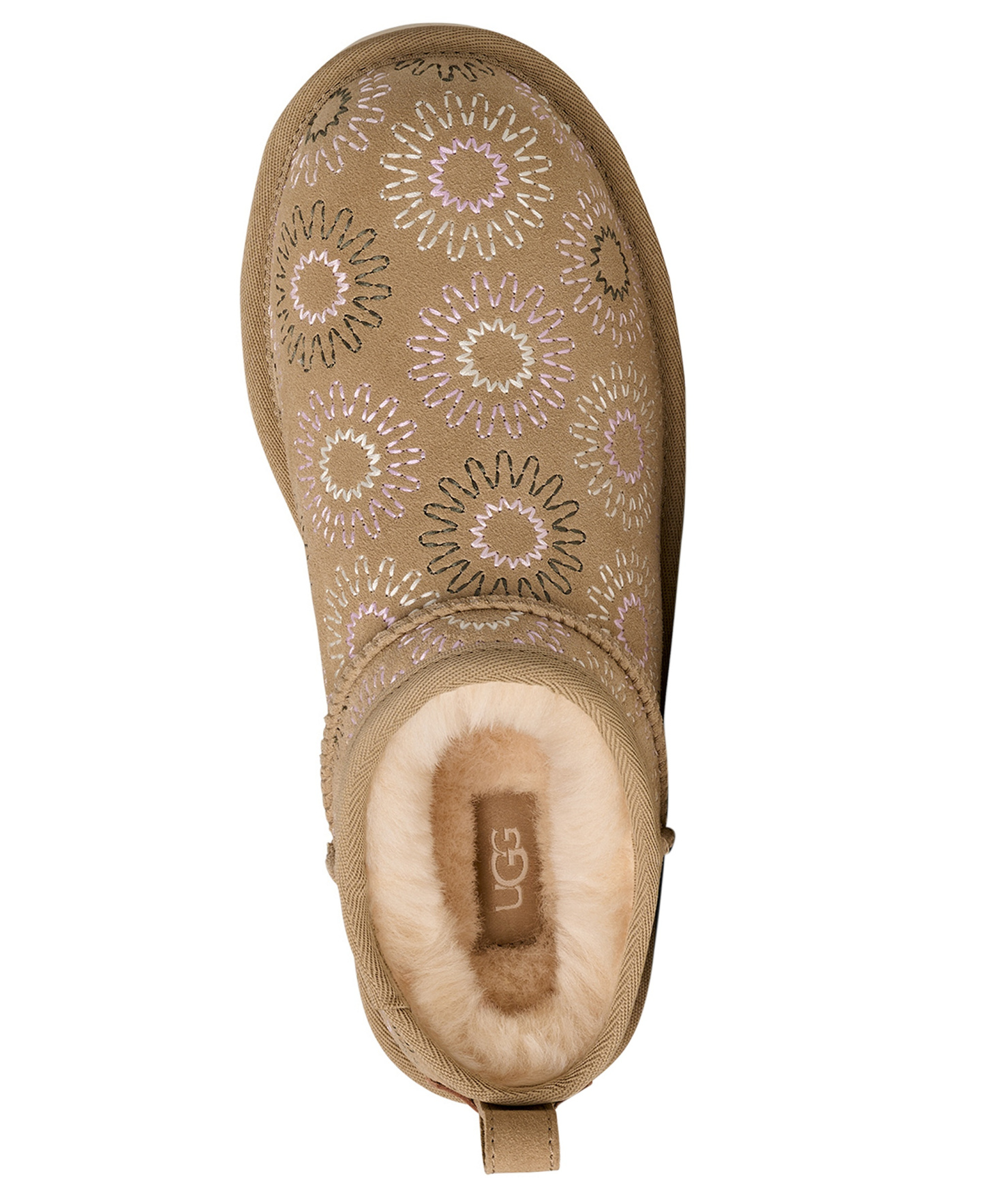 UGG® Women's Classic Micro Sun Stitch Slip-On Slippers - Mustard Seed