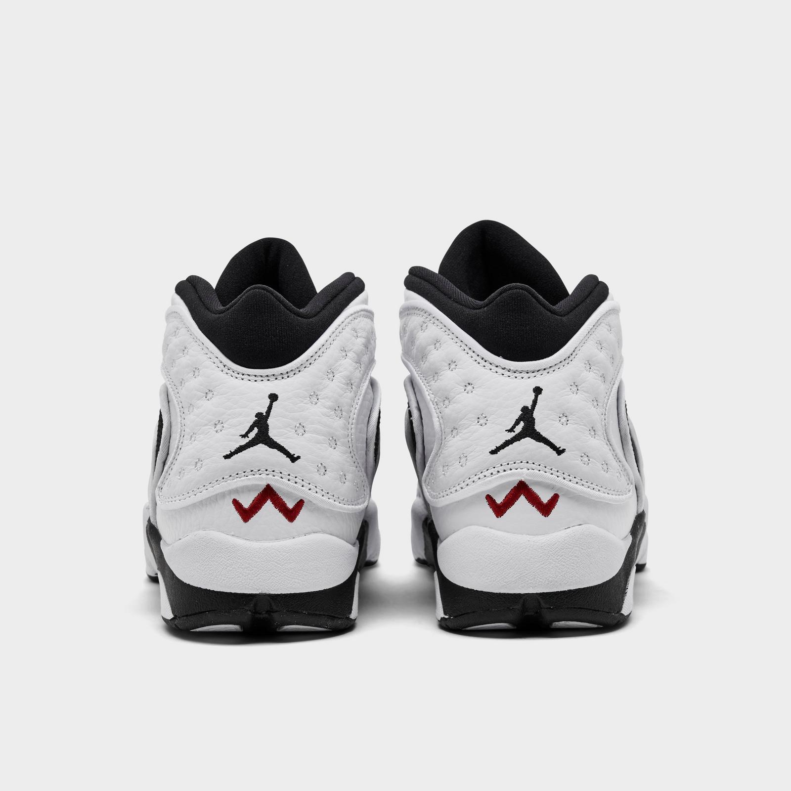 Women's Air Jordan OG Casual Shoes - White/University Red/Black - view 4