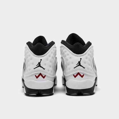 Women's Air Jordan OG Casual Shoes - White/University Red/Black - view 4