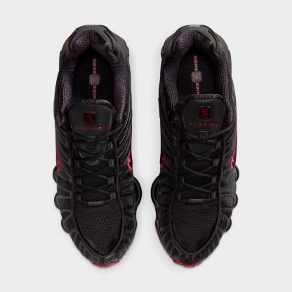 Men's Nithtke Shox TL Casual Shoes - Part 2 - Black/Tough Red/Black - Top view