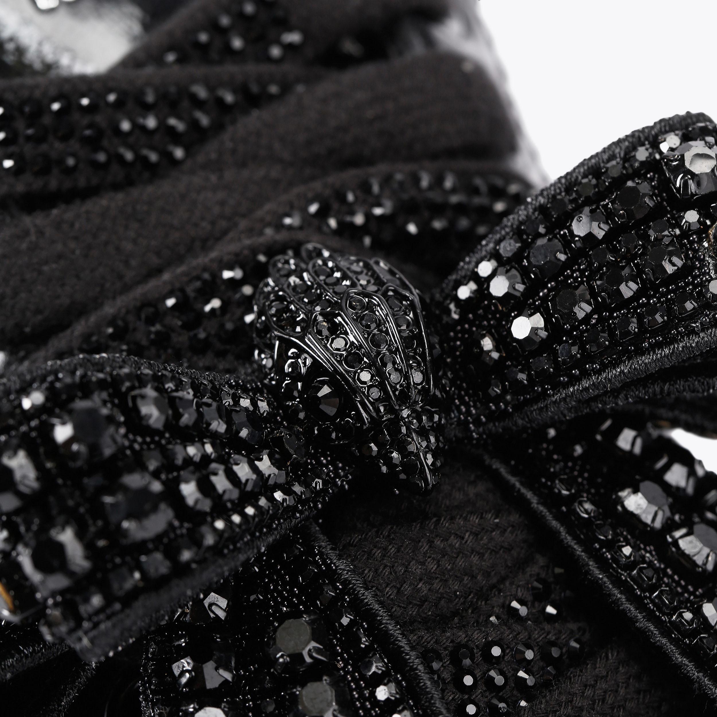 Kurt Geiger London Islington Drench Bow Sneaker - Black - view 6