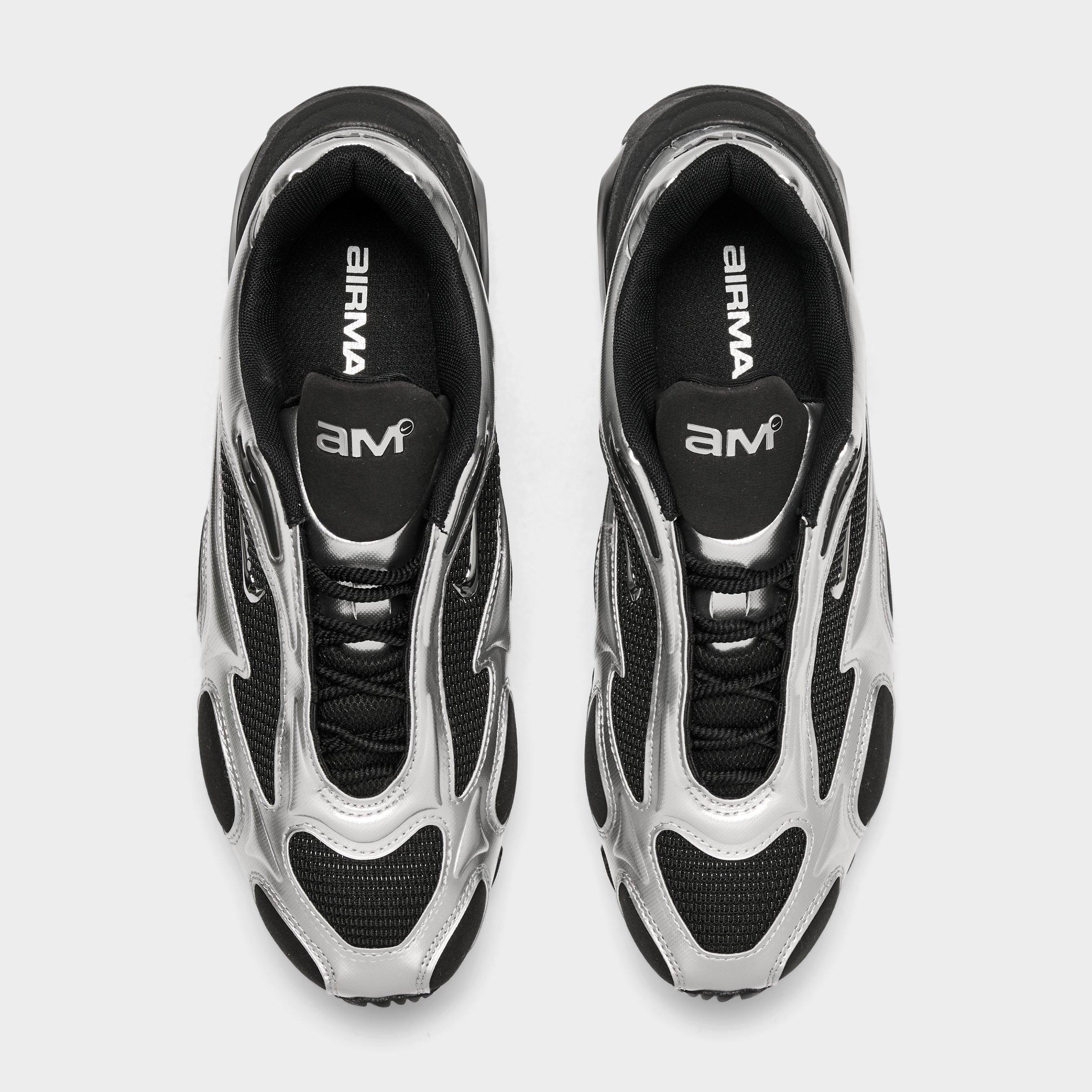 Women's Nithtke Air Max Muse Casual Shoes - Black/Metallic Silver - Top view