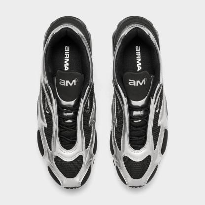 Women's Nithtke Air Max Muse Casual Shoes - Black/Metallic Silver - Top view