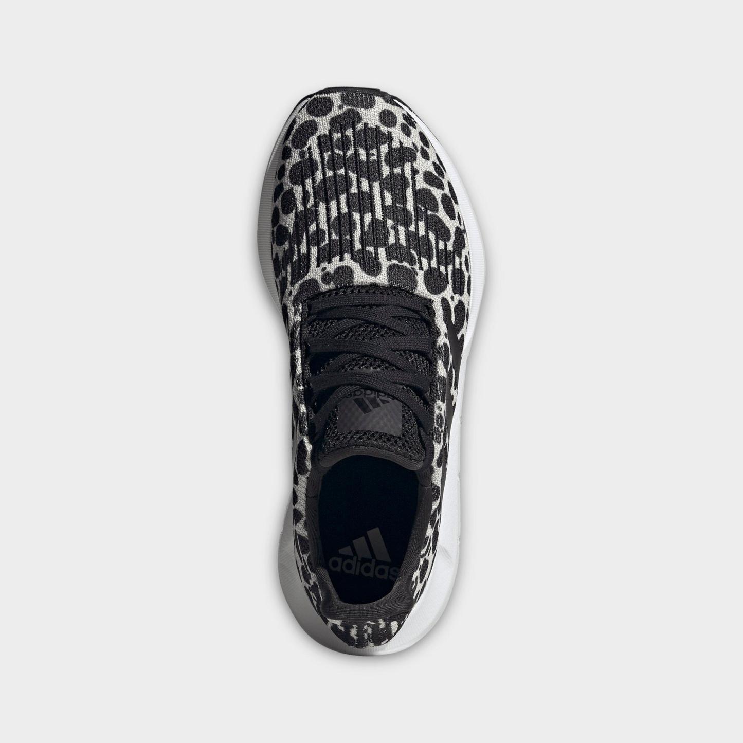 Women's adidas Swift Run 1.0 Casual Shoes - Beige/Core Black/Cloud White - Top view