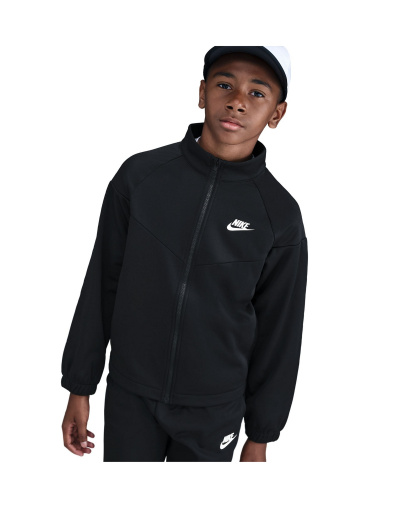 Nike Boys' and Girls' 7-20 Sportswear Dri-FIT Long-Sleeve Jacket and Pants, 2-Piece Set - Black