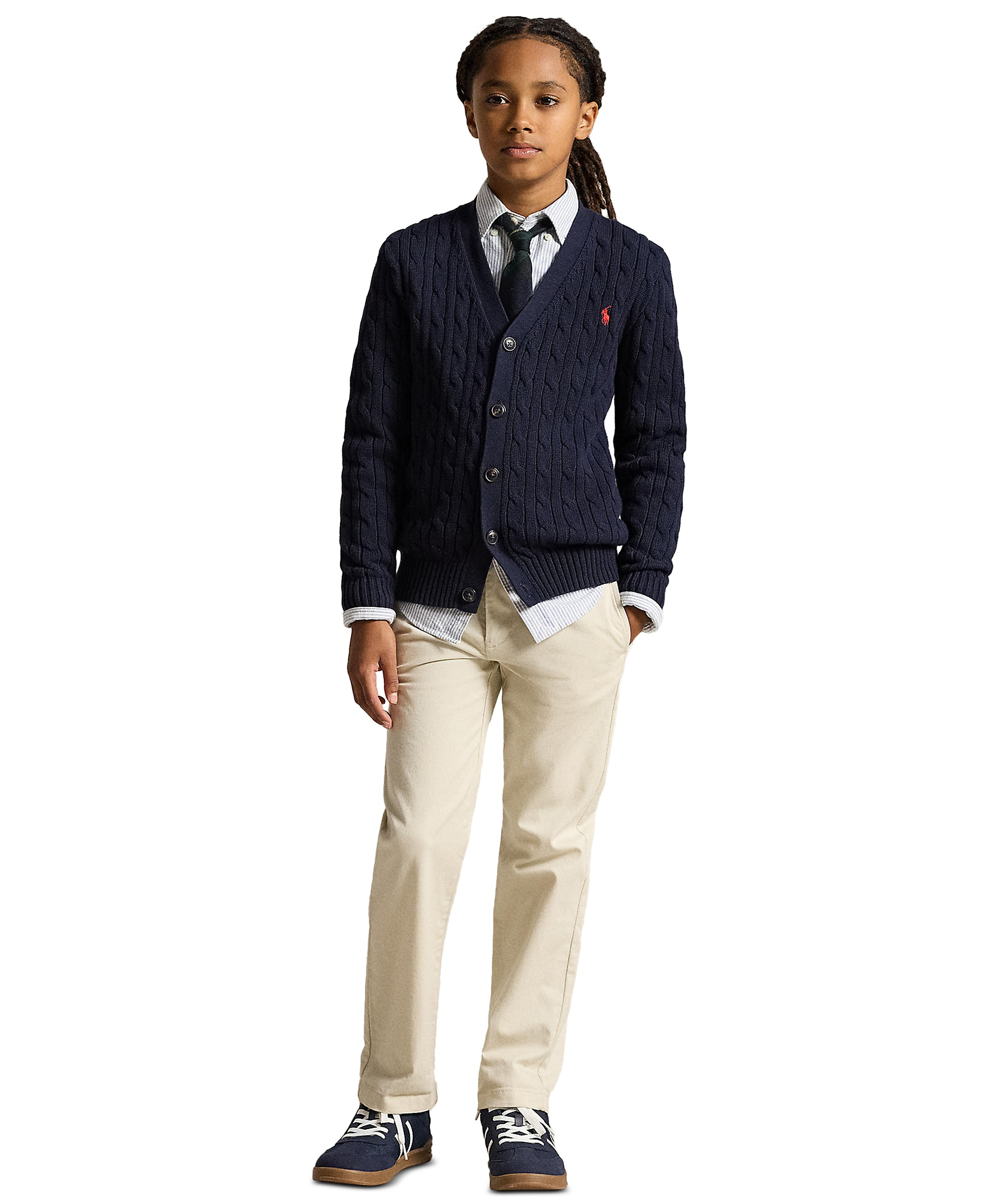 Polo Ralph Lauren Boys' 8-20 Straight-Fit Stretch Twill Pants - Basic Sand