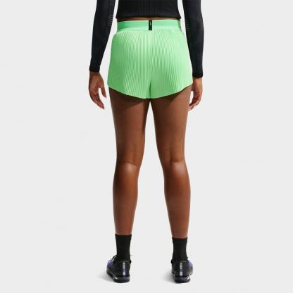 Women's Nithtke AeroSwift Dri-FIT ADV Mid-Rise 3 Inch Brief-Lined Shorts - Illusion Green/Black/White/Aluminum