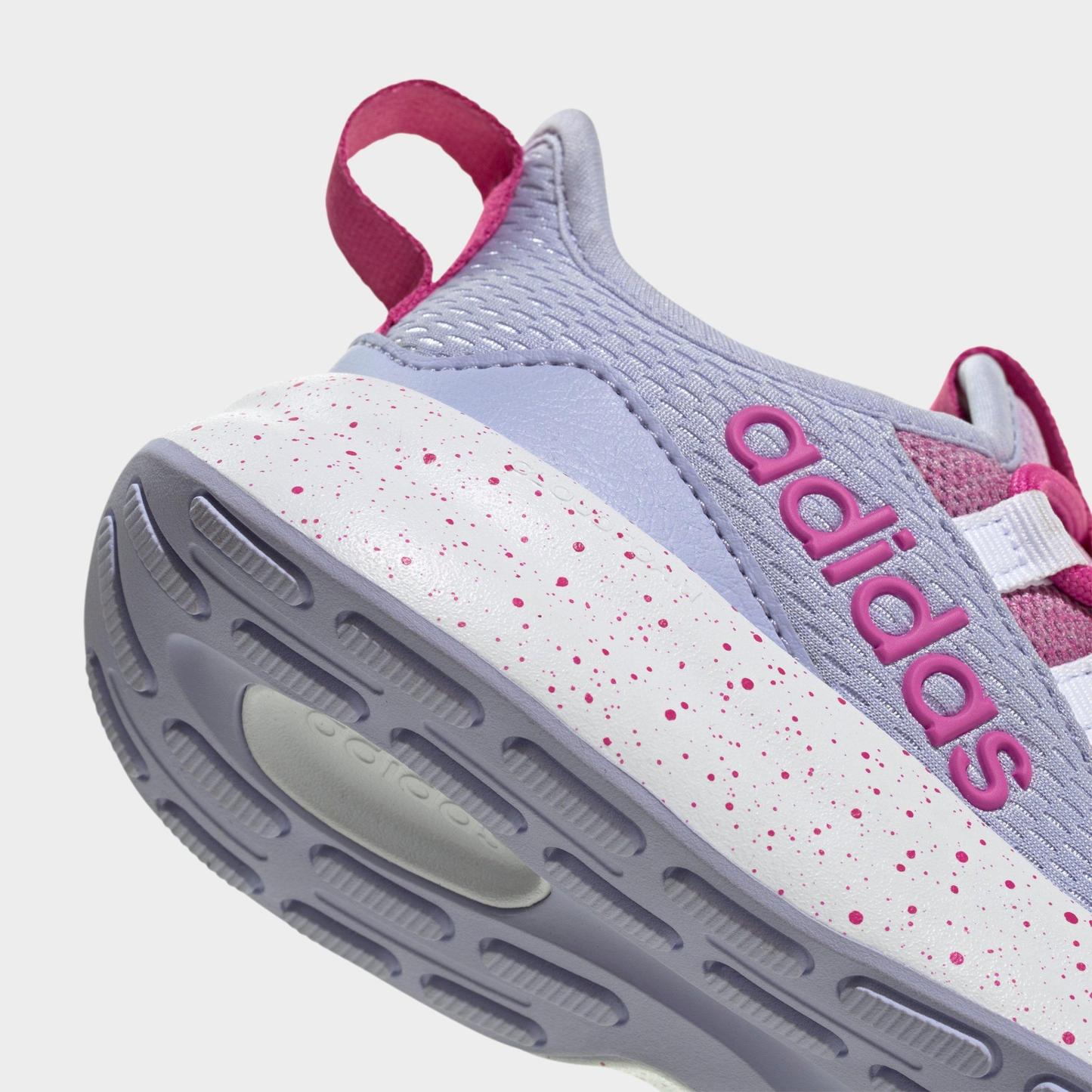 Girls' Little Kids' and Big Kids' adidas Lite Racer Adapt 8.0 Stretch Lace Casual Shoes - Part 1 - Lucid Fuchsia/Preloved Fuchsia/Violet Tone - Detail shot