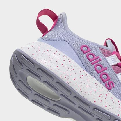 Girls' Little Kids' and Big Kids' adidas Lite Racer Adapt 8.0 Stretch Lace Casual Shoes - Part 1 - Lucid Fuchsia/Preloved Fuchsia/Violet Tone - Detail shot