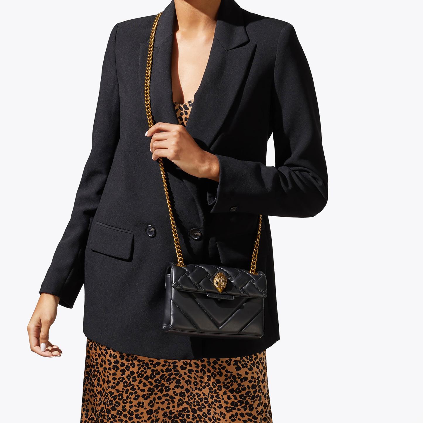Kurt Geiger London Mini Leather Kensington Bag - Black - view 2