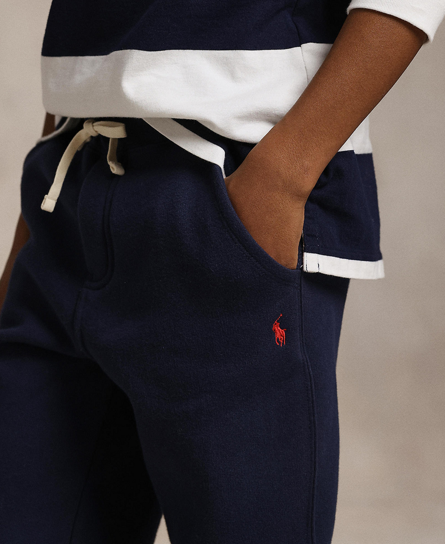 Polo Ralph Lauren Boys' 8-20 Cotton Fleece Drawstring Joggers - Cruise Navy