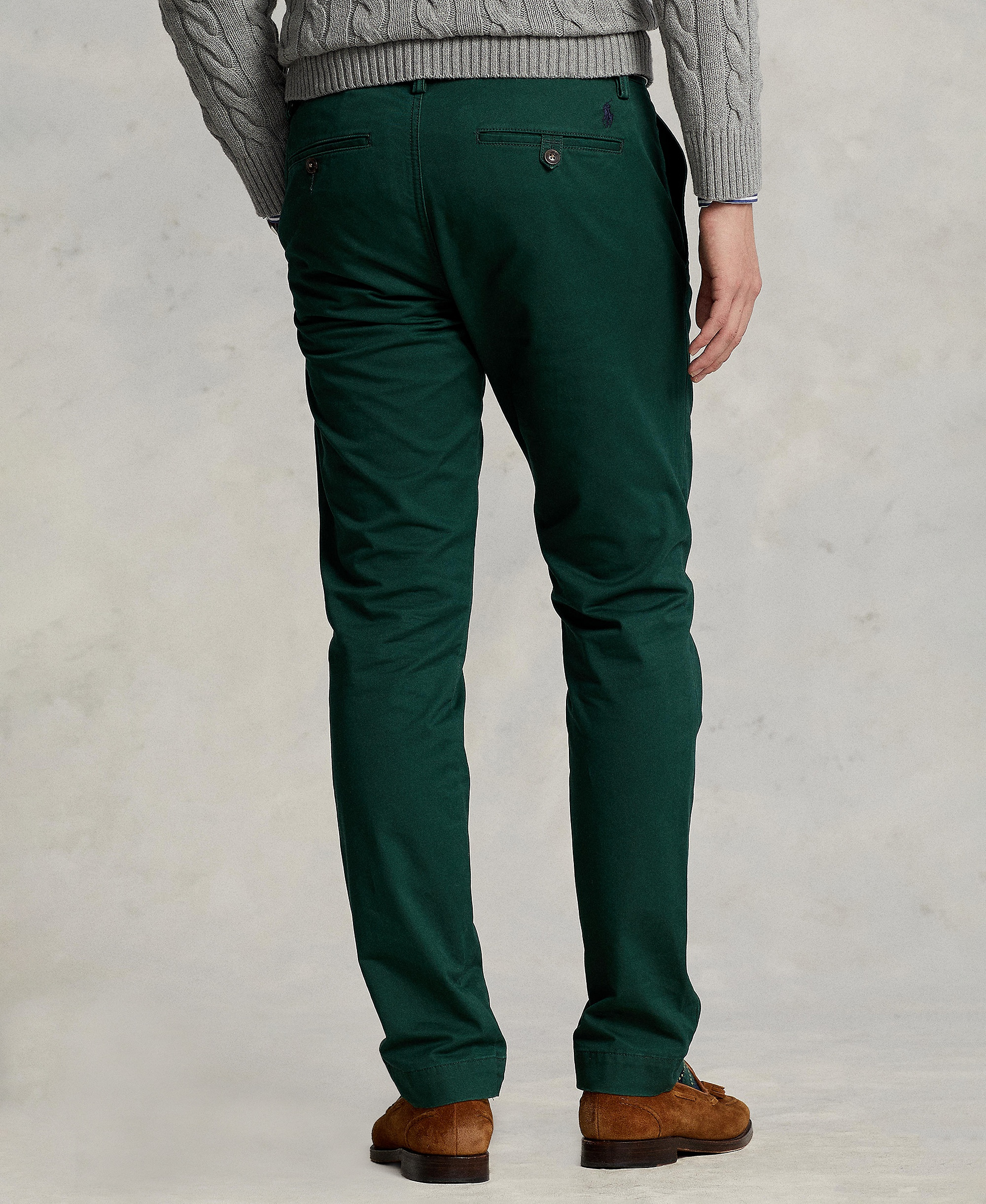 Polo Ralph Lauren Men's Straight-Fit Stretch Chino Pants - Colleage Green