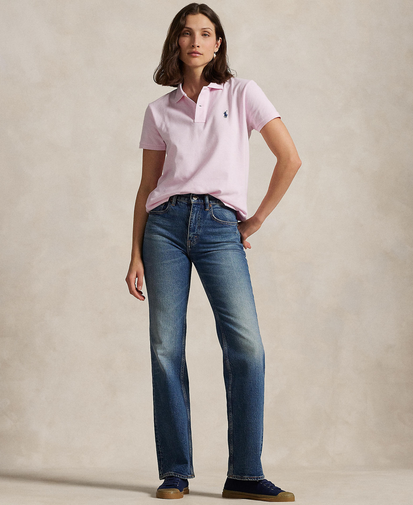 Polo Ralph Lauren Women's Classic-Fit Mesh Polo Shirt - Sunkissed Pink