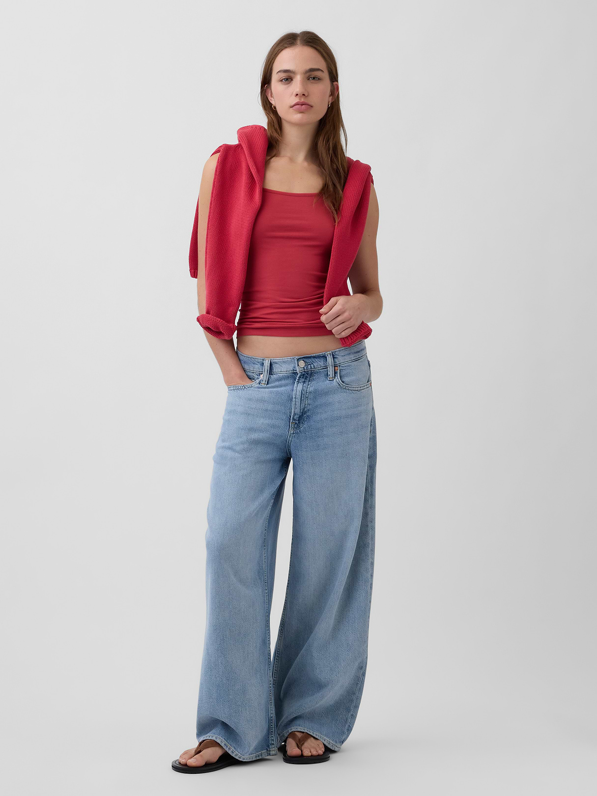 CloseKnit Basic Cami - Chakra red