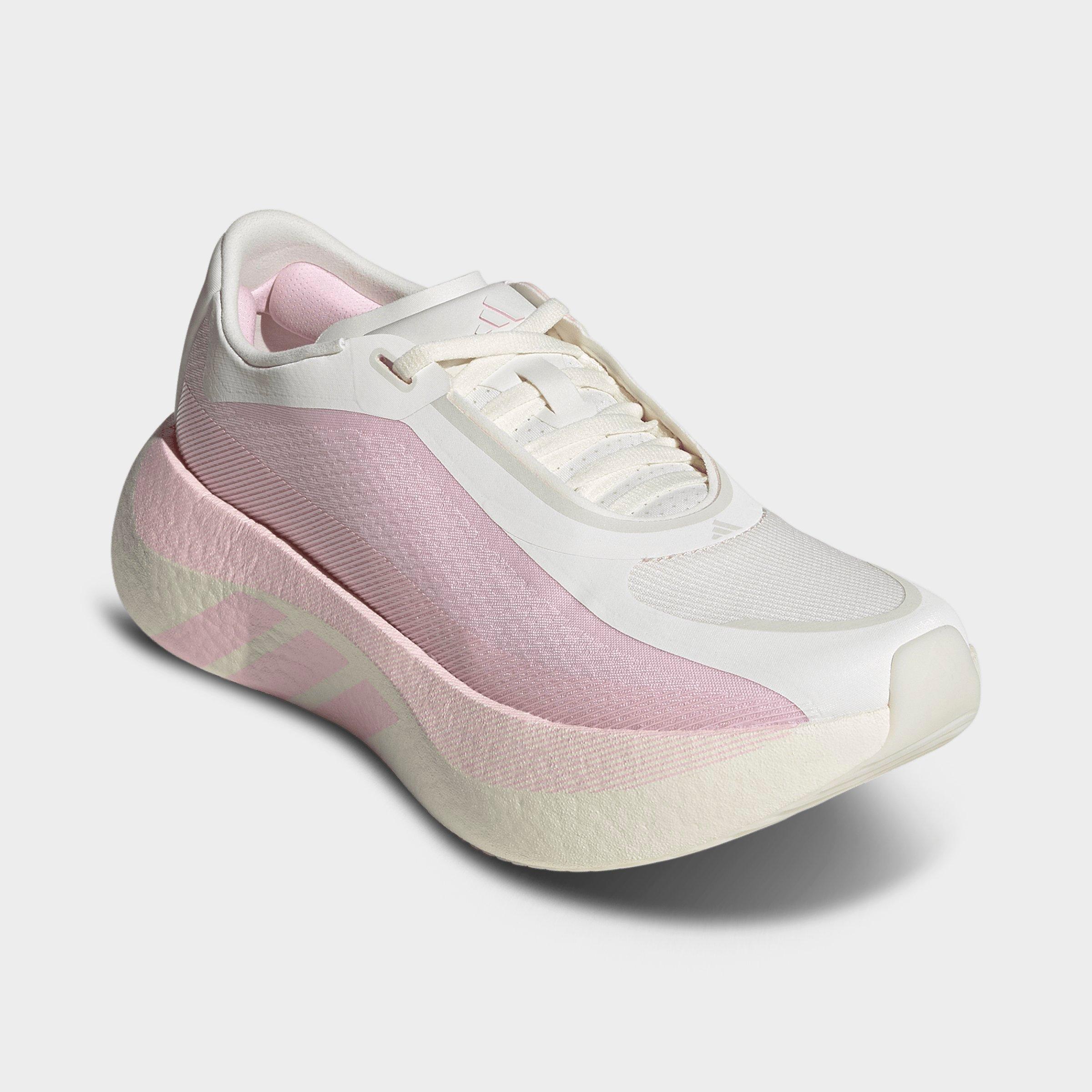 Women's adidas Hyperboost Edge Running Shoes - Part 1 - Off White/Clear Pink/Clear Pink - Both shoes facing left