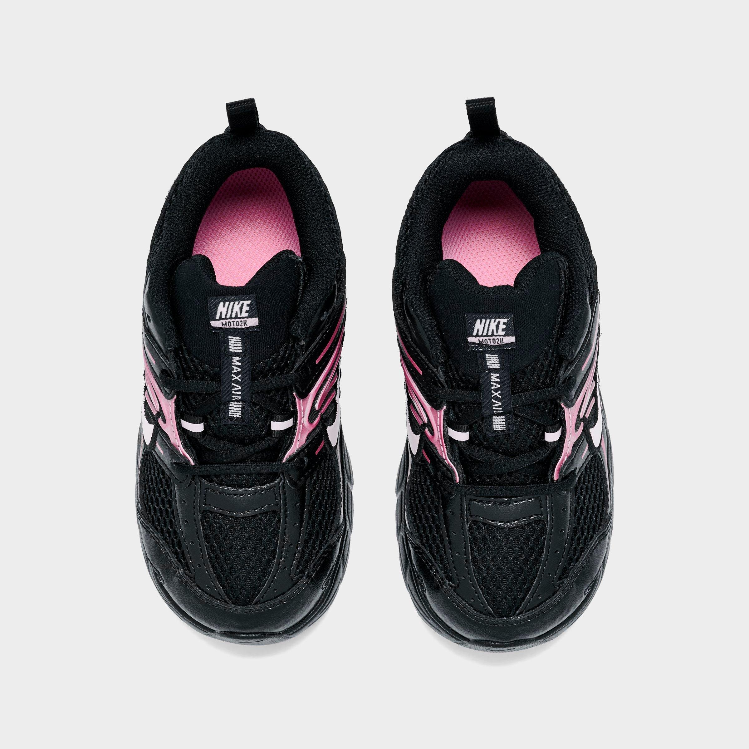 Kids' Toddler Nithtke Air Max Moto 2K Casual Shoes - Black/Pink Foam/Pink - Top view