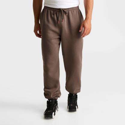 Men's Jordan Brooklyn Jumpman Air French Terry Jogger Pants - Palomino/University Red - view 3