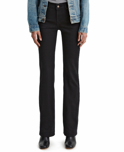 Levi's Women's Casual Classic Mid Rise Bootcut Jeans - Soft Black