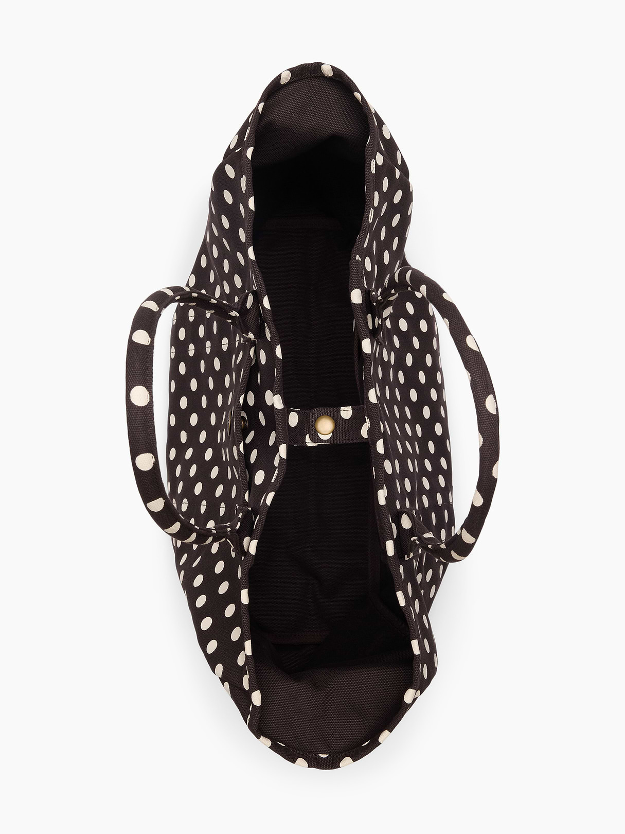 Mini Canvas Favorite Tote - Brown dot