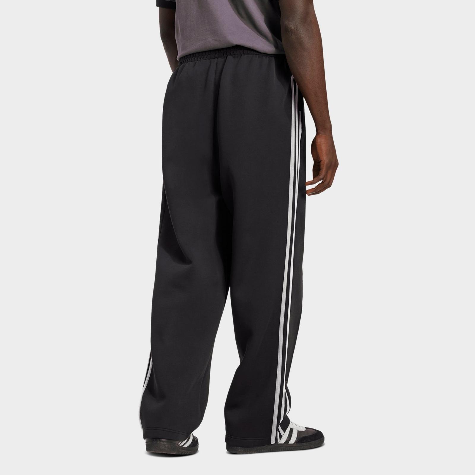 Men's adidas Originals adicolor Spacer Baggy Track Pants - Black - view 3