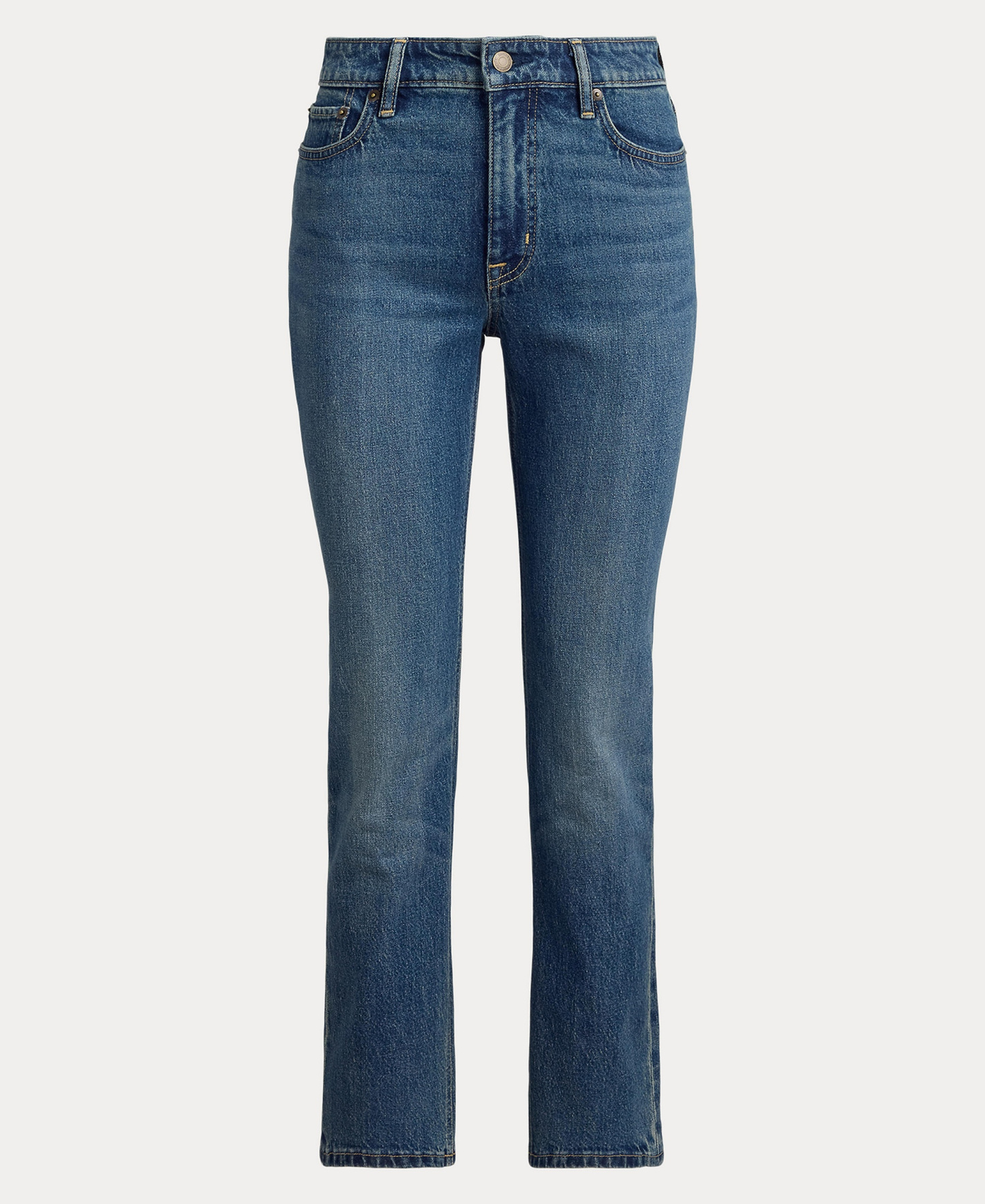 Lauren Ralph Lauren Women's High-Rise Slim-Fit Straight Jeans - Haze Wash