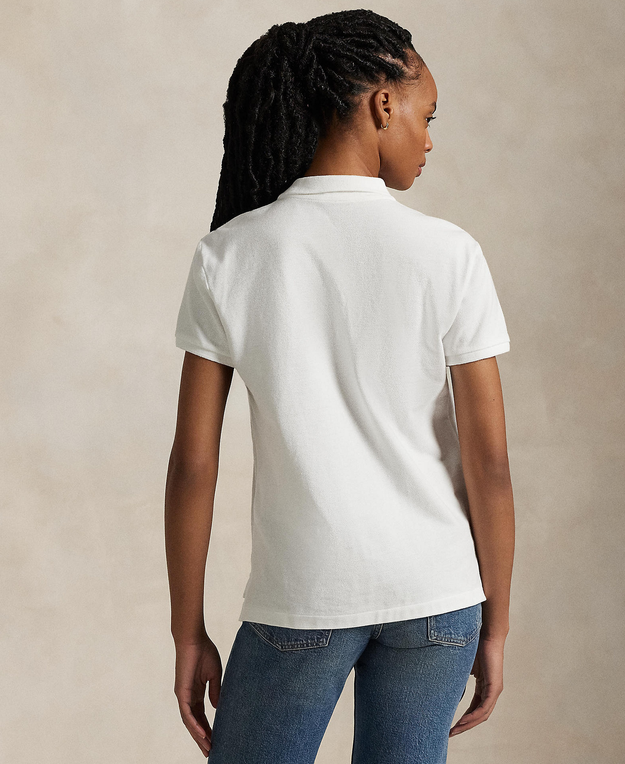 Polo Ralph Lauren Women's Classic-Fit Mesh Polo Shirt - White