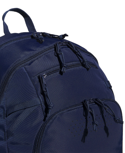 adidas Men's Multiple Zippered Pockets Backpack Messenger - Team Navy Blue