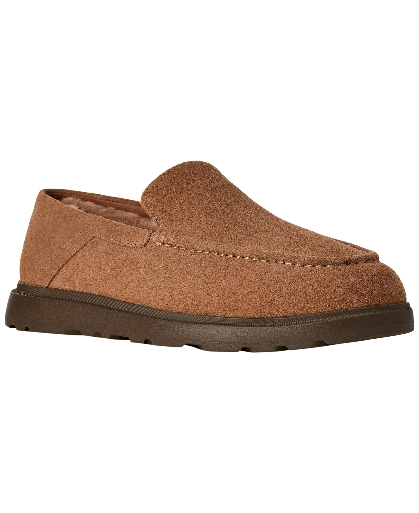 UGG® Men's Shep Suede Round-Toe Loafers - Chestnut