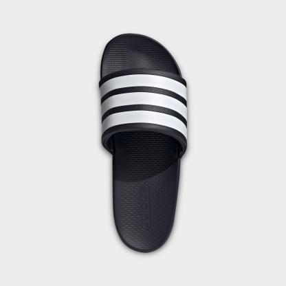 Women's adidas Adilette Comfort 2.0 Slide Sandals - Legend Ink/Cloud White/Legend Ink - Top view