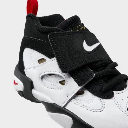 Kids' Toddler Nithtke Diamond Turf 2 Casual Shoes - Black/Fire Red/Metallic Gold/White - Detail shot
