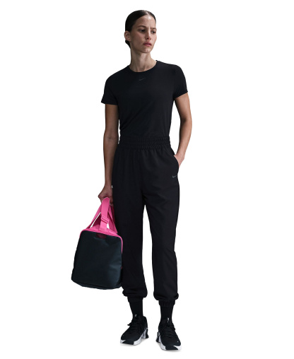 Nike Women's One Dri-FIT Woven High-Rise 7/8 Joggers - Black/Black