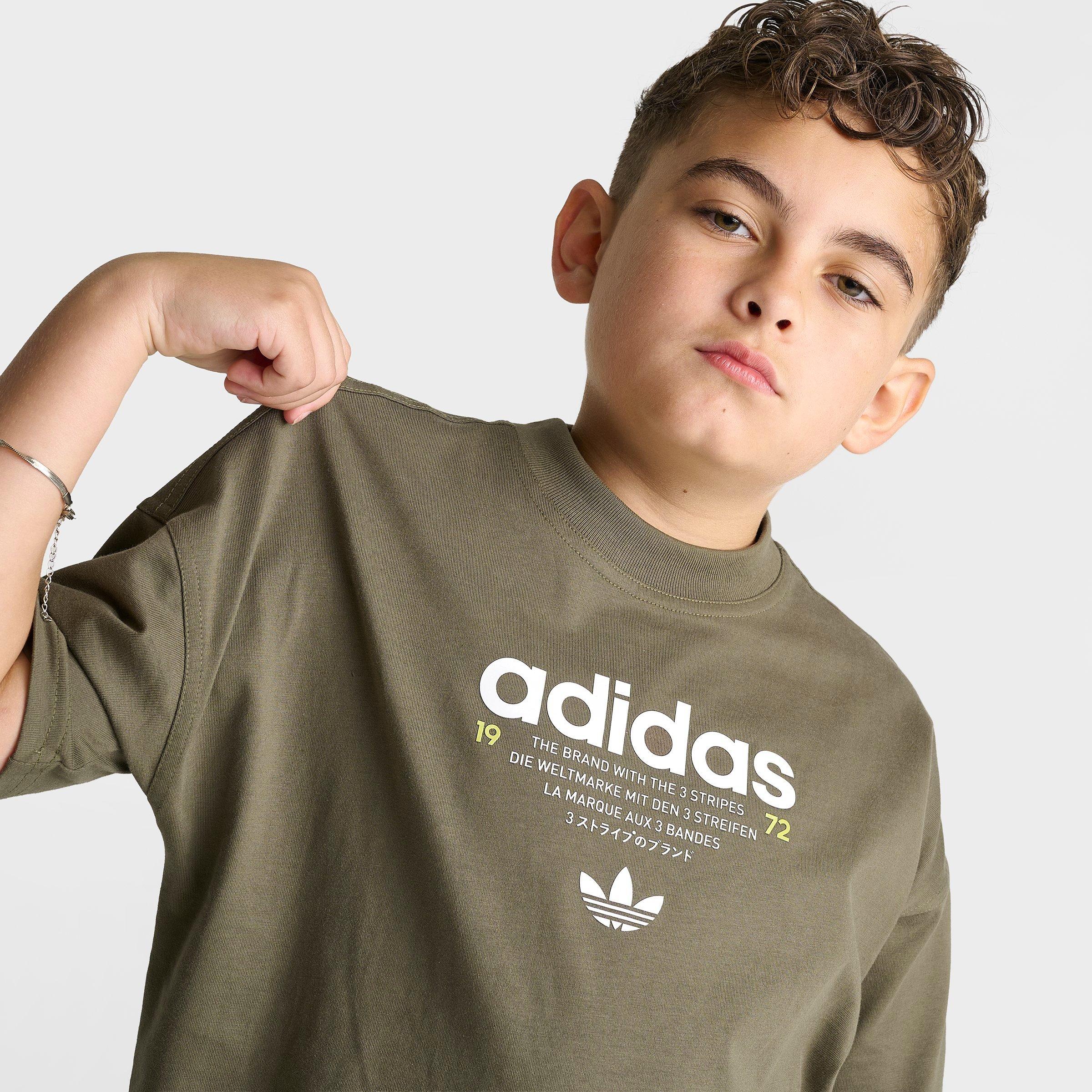 Big Kids' adidas Originals Basketball T-Shirt - Night Cargo