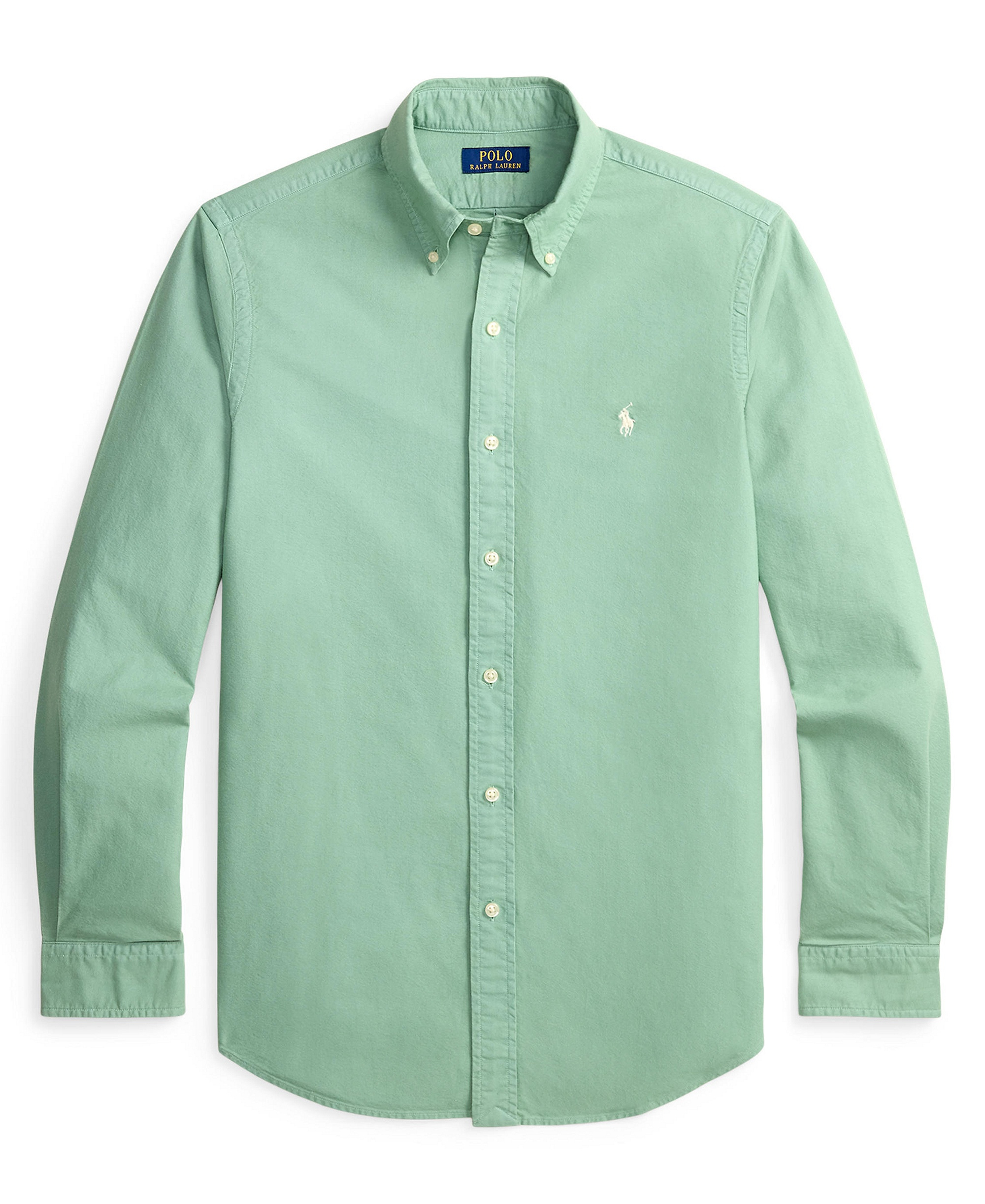 Polo Ralph Lauren Men's Classic-Fit Plaid Brushed Oxford Shirt - Faded Mint