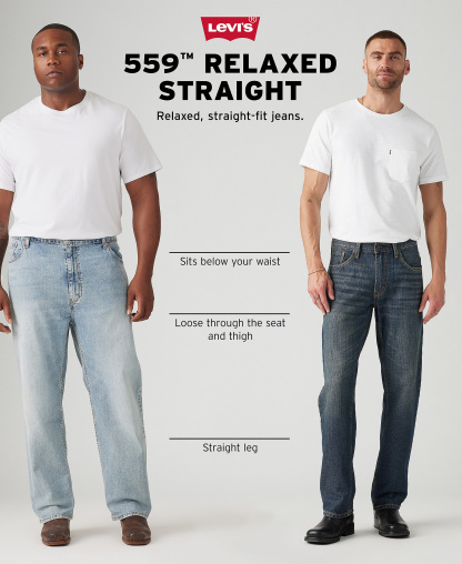 Levi's Men's 559 Relaxed Straight-Fit Stretch Jeans - Navarro Stretch