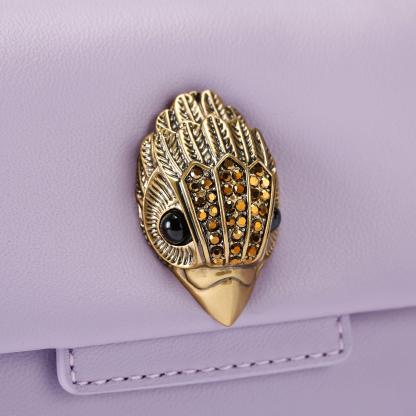 Kurt Geiger London Mini Leather Oxford Bag - Purple - view 5