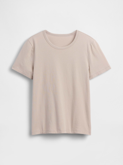 Organic Cotton VintageSoft T-Shirt - Cobblestone beige