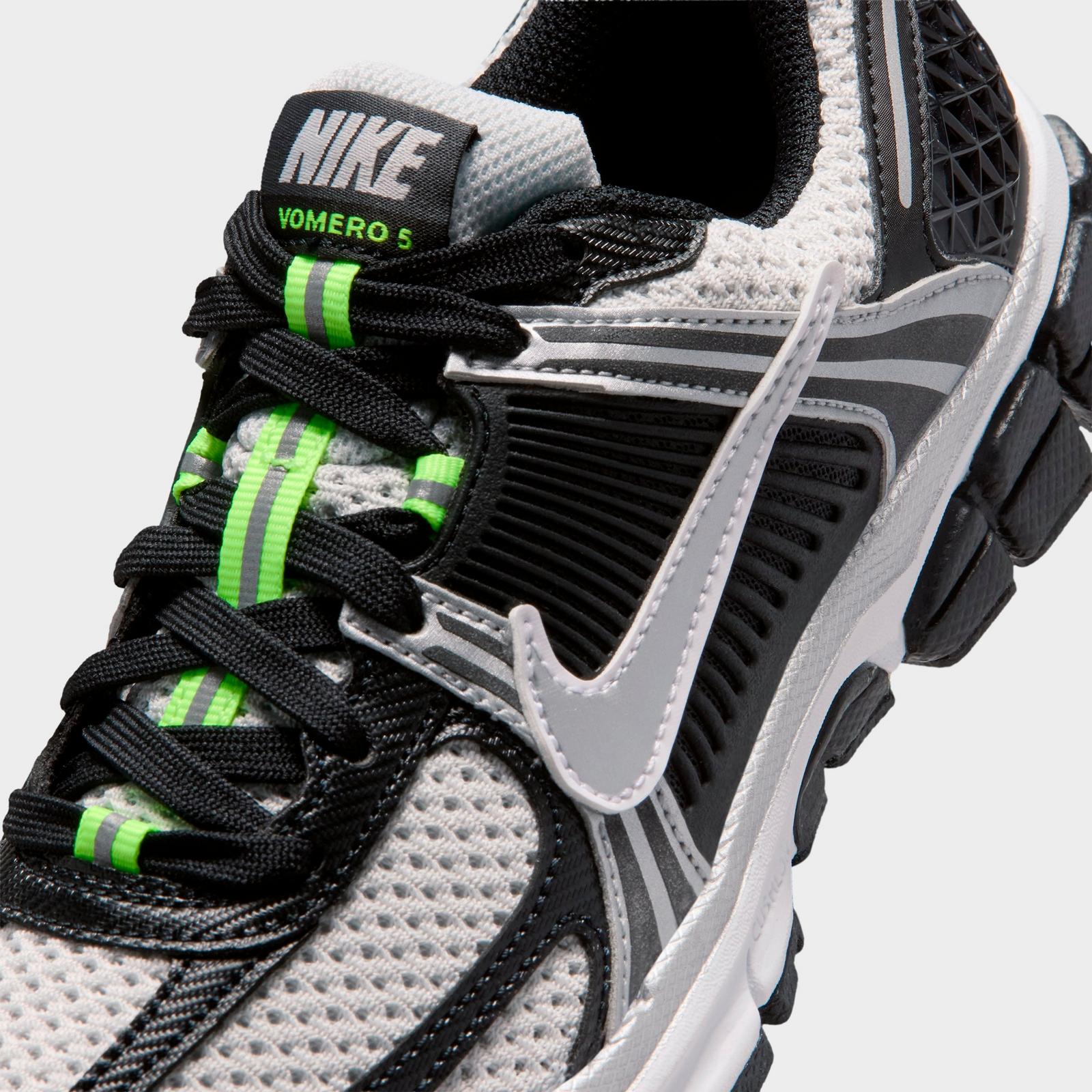 Big Kids' Nike Vomero 5 Casual Shoes - Black/Photon Dust/Volt Ice/Metallic Silver