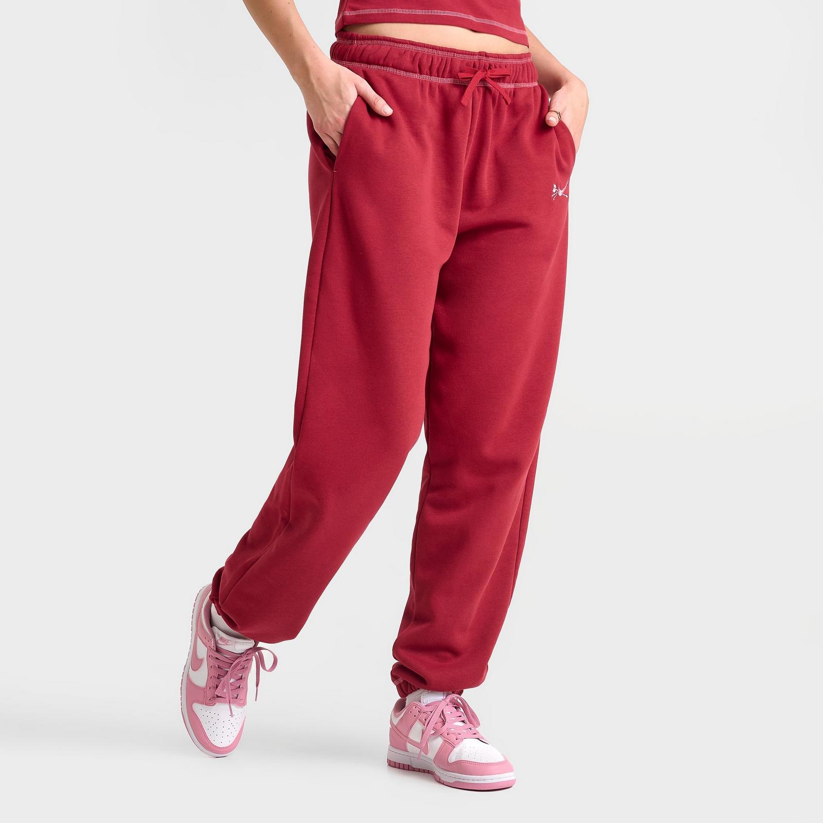 Women's Nike Sportswear Club Fleece Jogger Pants - Team Crimson/Peony