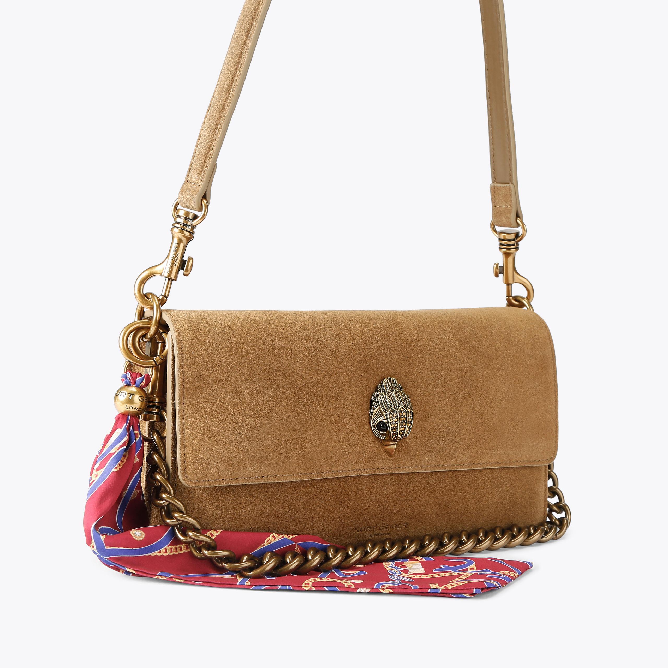 Kurt Geiger London Sloane Soft Shoulder Bag - Tan - view 3