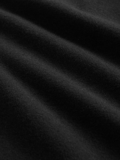 Modern Crewneck Cardigan - Black