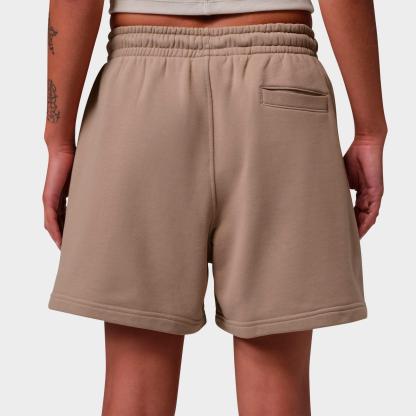 Women's Jordan Flight Fleece Shorts - Khaki/Limestone - view 3