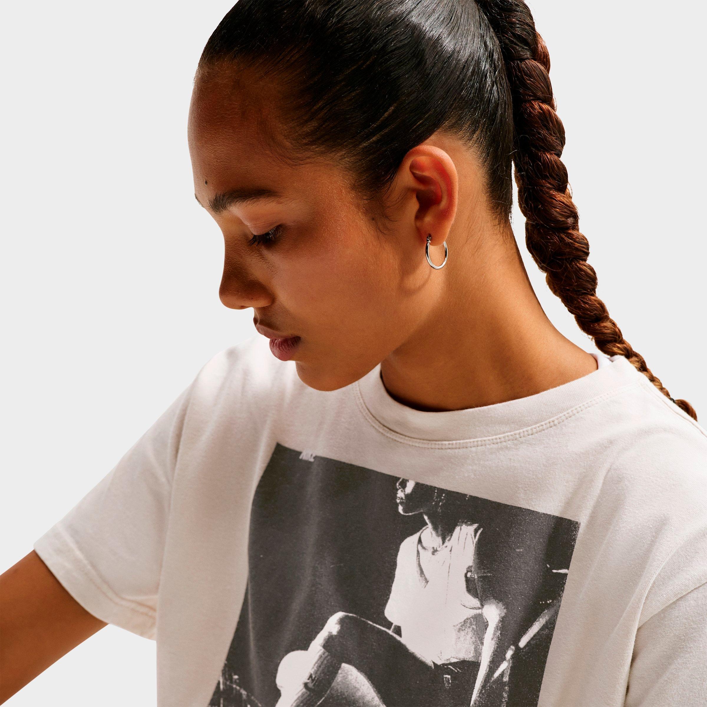Women's Nithtke Basketball Photo T-Shirt - Light Bone