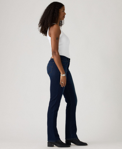 Levi's Women's Classic Mid-Rise Straight-Leg Jeans - Lapis Dark Horse