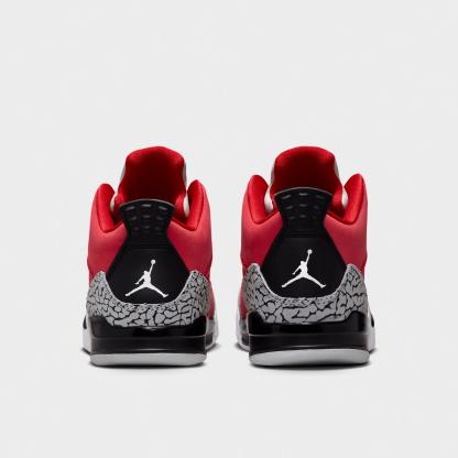 Little Kids' Air Jordan Son of Mars Low Casual Shoes - Fire Red/Grey Mist/White/Black - view 4