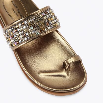 Kurt Geiger London Mesh Toe Thong Sandal - Metallics - view 5