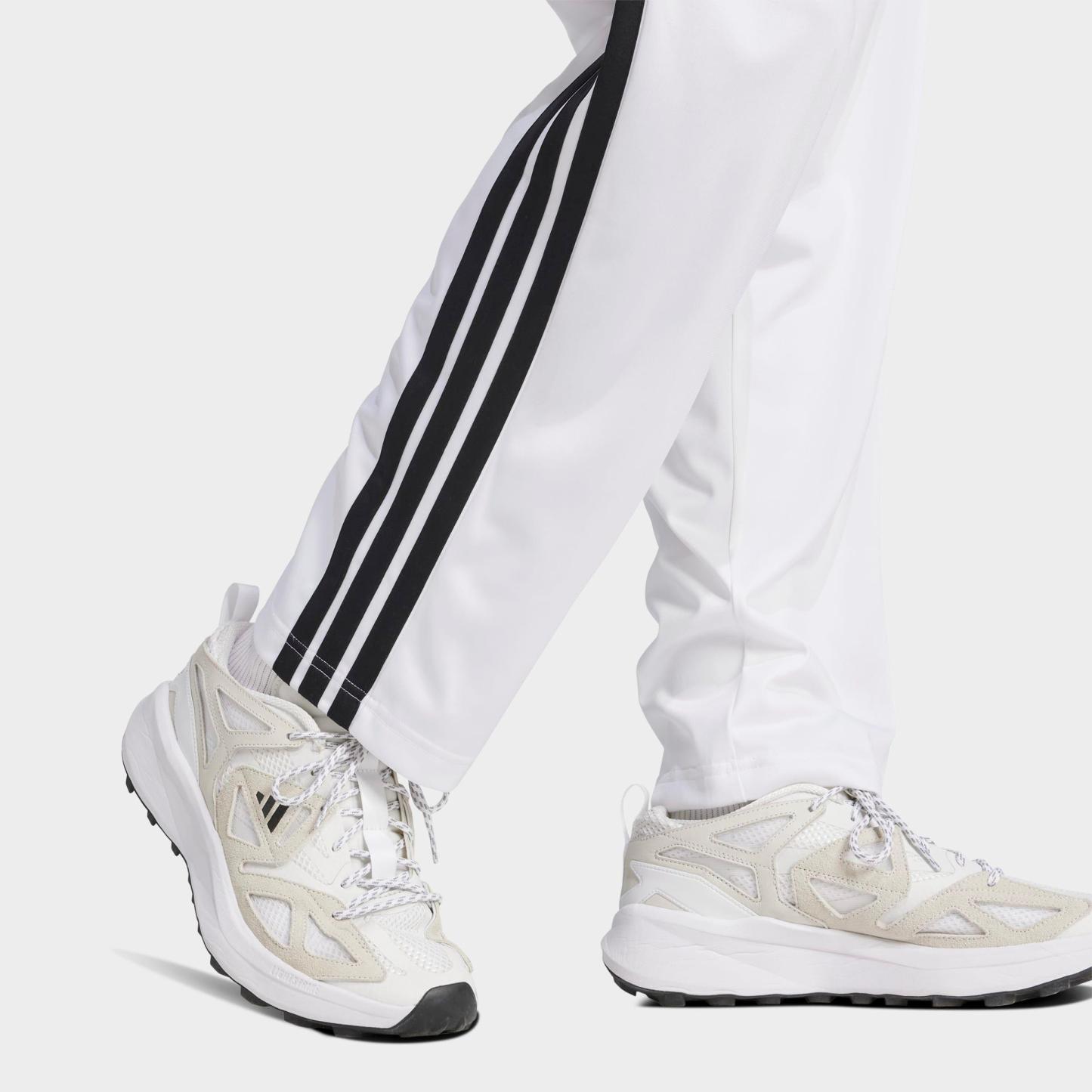 Men's adidas Dayready Open Hem Track Pants - White/Black