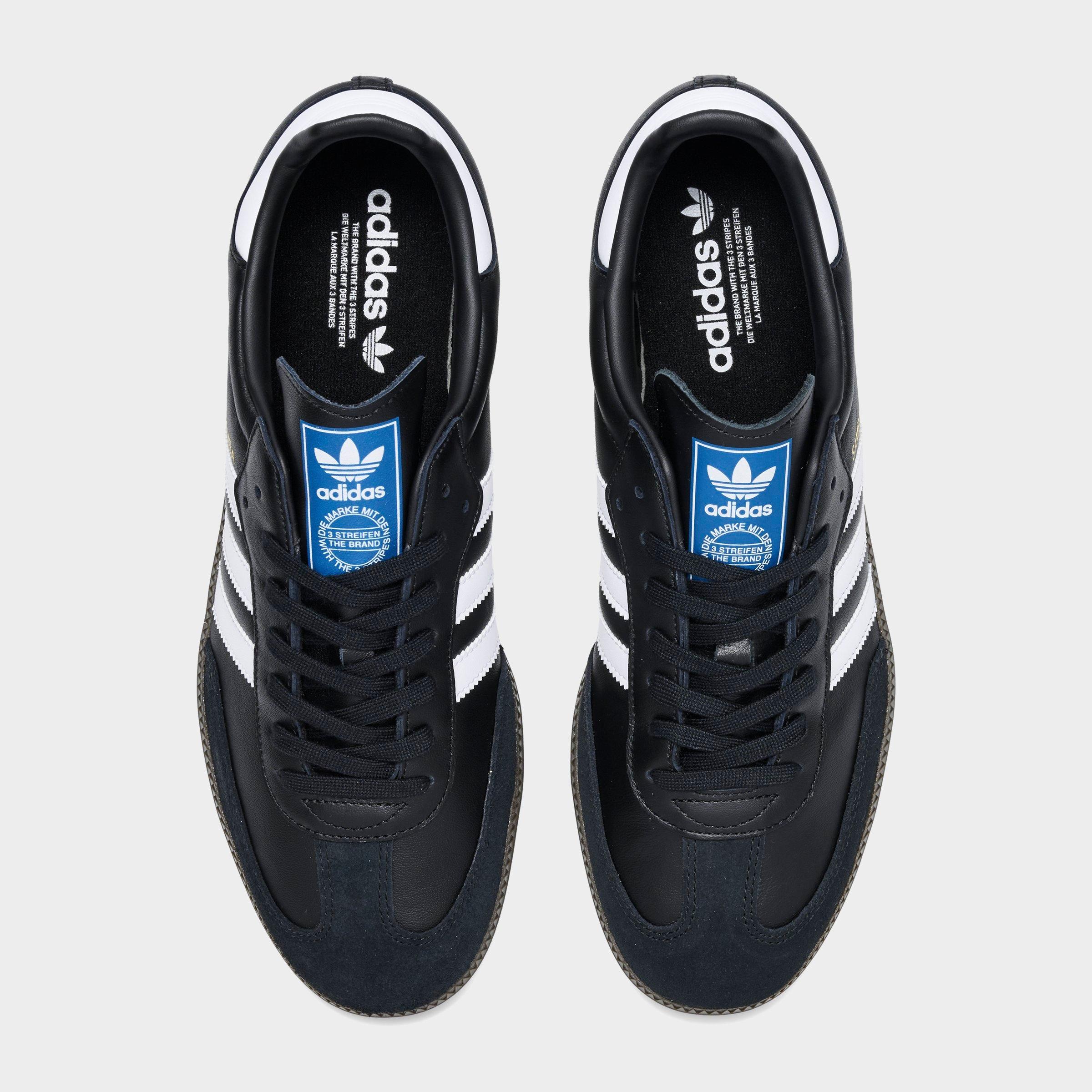 Men's adidas Originals Samba OG Casual Shoes - Part 2 - Black/White/Gum - Top view